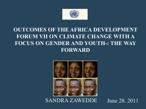 Youth Gender and Climate Change