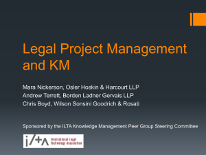 Legal Project Management