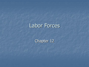 Chapter 12: Labor Forces