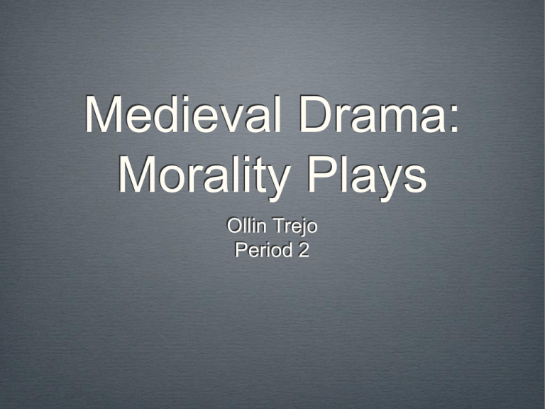 What Is A Morality Play 