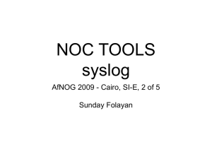 NOC TOOLS syslog