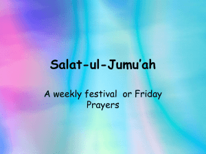 Salat-ul-Jumu`ah - Religious Education 4 U