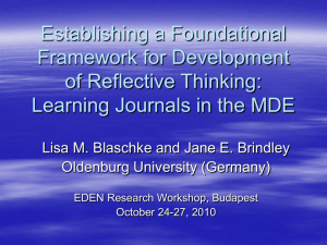 Establishing a Foundational Framework for Development of