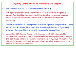 Reservoir Fluid Sample Quality Control Checklist