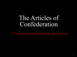 The Articles of Confederation