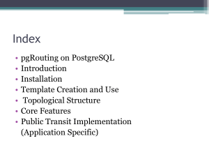 pgRouting on PostgreSQL: Routing Functionality Overview