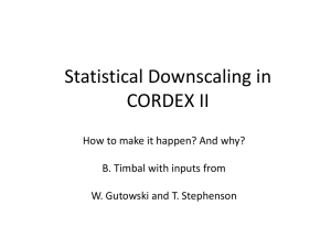 Statistical Downscaling in CORDEX II