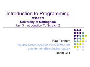 Unit 3 - University of Nottingham