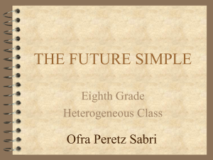 :THE FUTURE SIMPLE