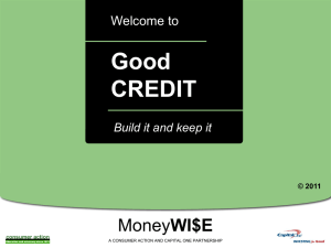 Good Credit - Powerpoint Training Slides