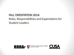 Facilitator Training – Expectations
