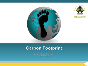 Presentation - Brunei Carbon Footprint