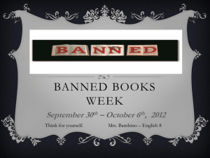 PowerPoint: Banned Books Week