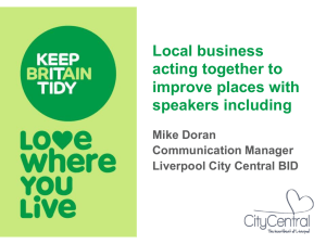 Business Improvement Districts