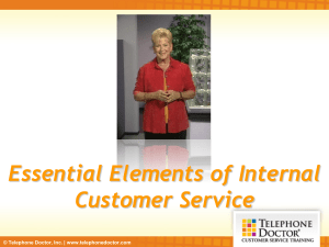 TD15EssentialElementsOfInternalCustomerService