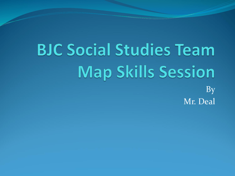 BJC Social Studies Team Map Skills Session