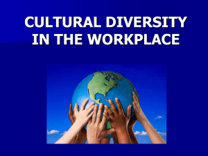 Cultural Diversity in the Workplace