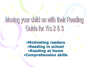 Moving your child on with their Reading