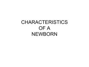 Newborn Characteristics & Apgar Scale Guide