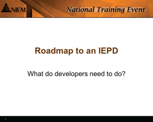 NIEM Expo IEPD and CAM intro