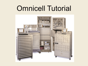 Omnicell Tutorial: Basic Functions & Inventory Management