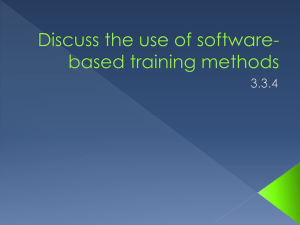 Computer Based Training (CBT) in Education