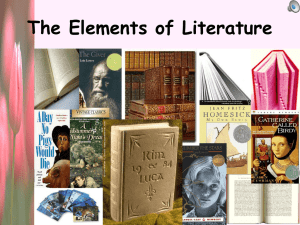 PowerPoint Presentation - The Elements of Literature