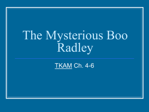 The Mysterious Boo Radley - Mounds View School Websites