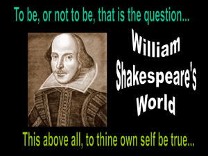 Shakespeare and Macbeth