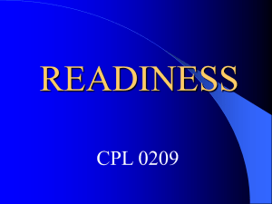 READINESS - Militarytraining.net
