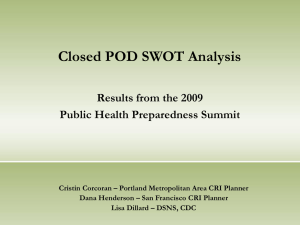 Working with Potential Closed POD Partners: