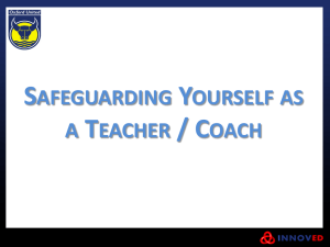 Safeguarding yourself - Oxford United Youth & Community Sports