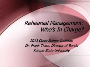 Classroom Management: Who`s In Charge?