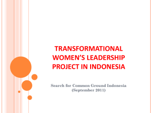 TRANSFORMATIONAL WOMEN`S LEADERSHIP