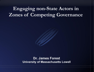 Zones of Competing Governance: Engaging Non-State Actors