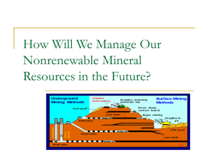 Mining - Teacher Notes