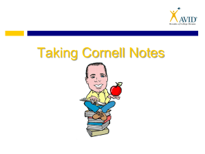 Cornell Notes
