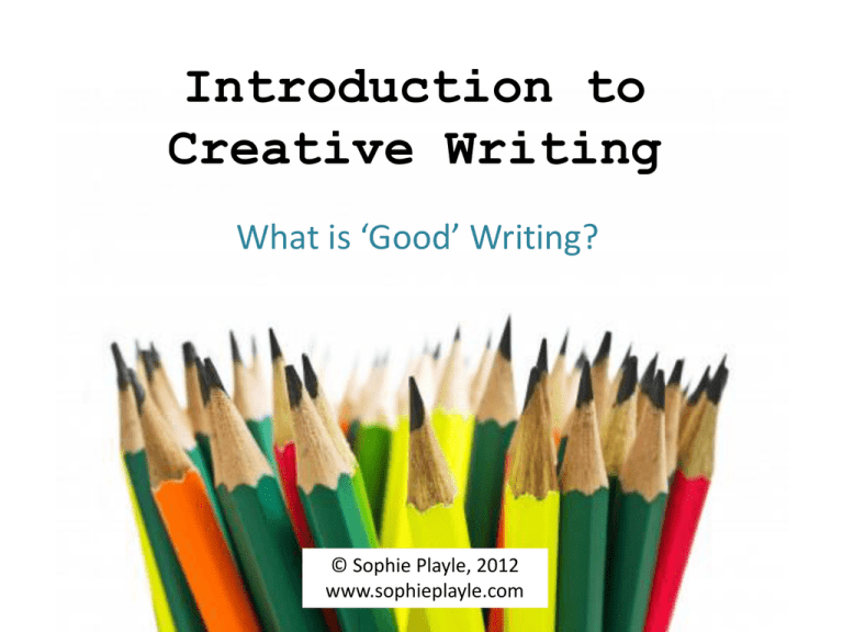 introduction to creative writing skills