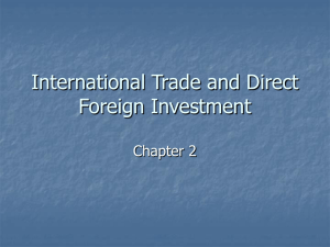 International Trade & Foreign Investment Presentation