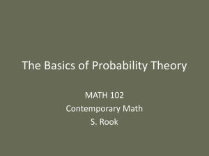 Probability Theory Basics: Sample Spaces, Events, and Odds