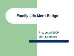 Family Life Merit Badge Requirements | Scouting
