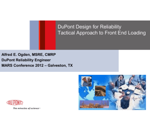 Design for Maintainability and Reliability