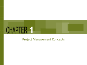 Project Management Concepts: An Overview