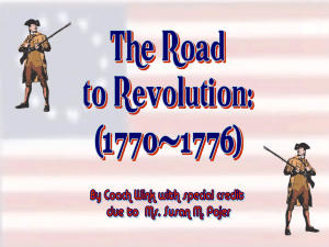 The Road to Revolution