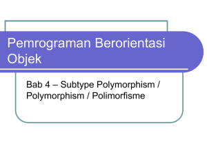 Bab 4 - Polymorphism