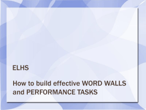 How to build effective word walls