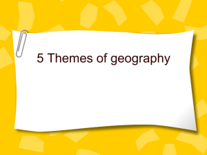 5 Themes of Geography: Presentation & Examples