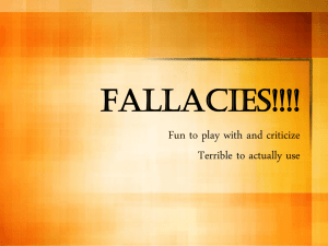 Fallacies