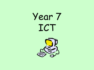 Year 7 ICT