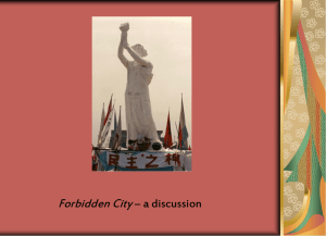 Forbidden City Discussion Guide: Tiananmen Square & Freedom